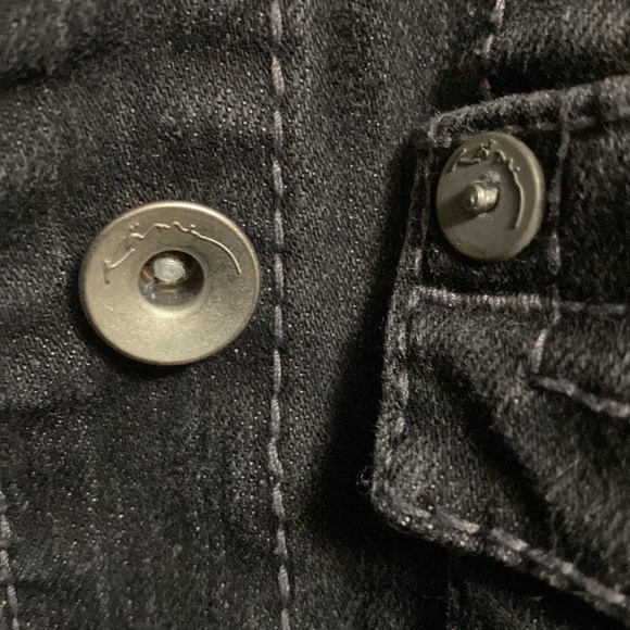 Kama Black denim , long coat, P2p 19 - Picture 3 of 6